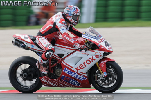 2010-06-26 Misano 1606 Rio - Superbike - Qualifyng Practice - Noriyuki Haga - Ducati 1098R